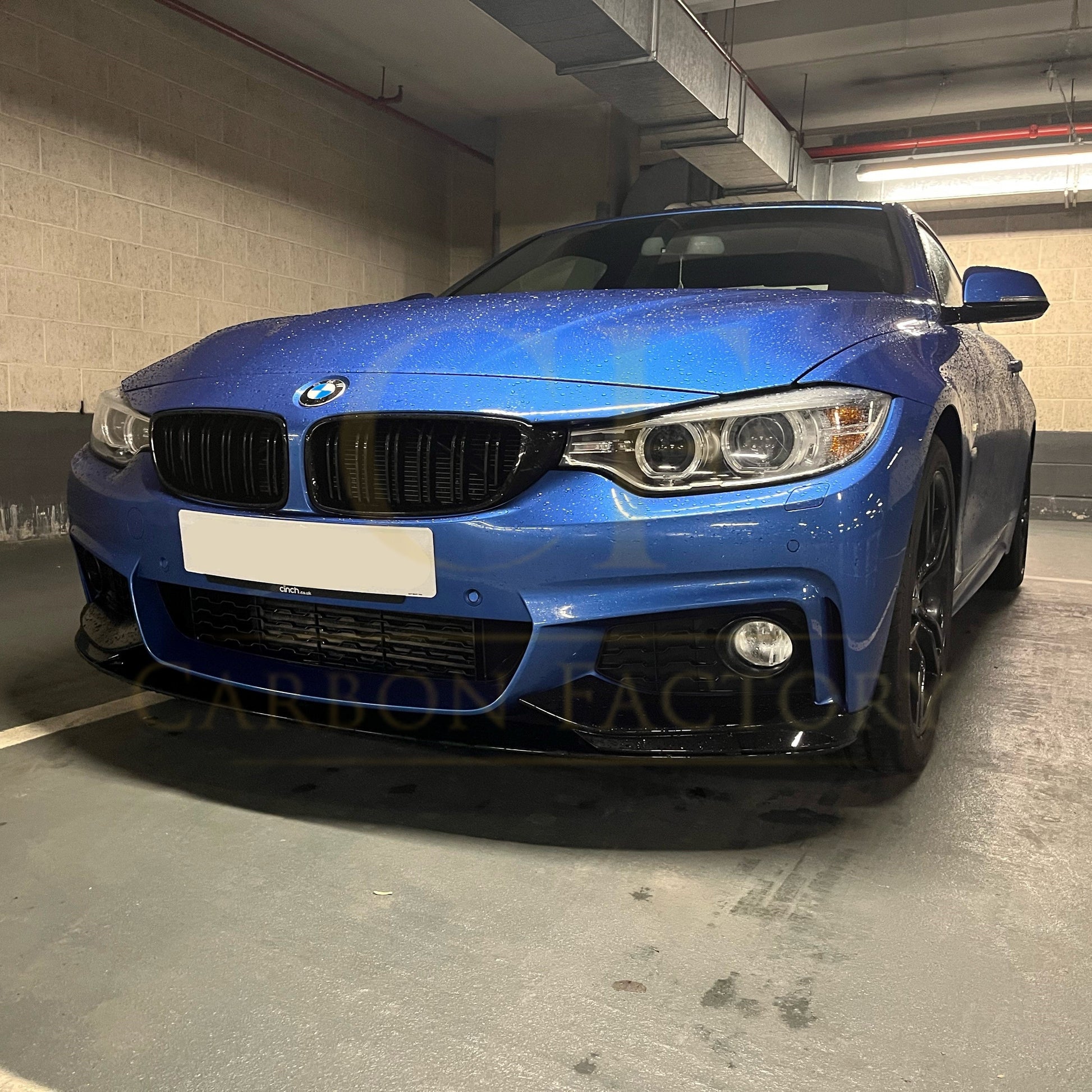 MP Style Gloss Black Front Splitter for BMW F32 F33 F36 4 Series 14-20-Carbon Factory