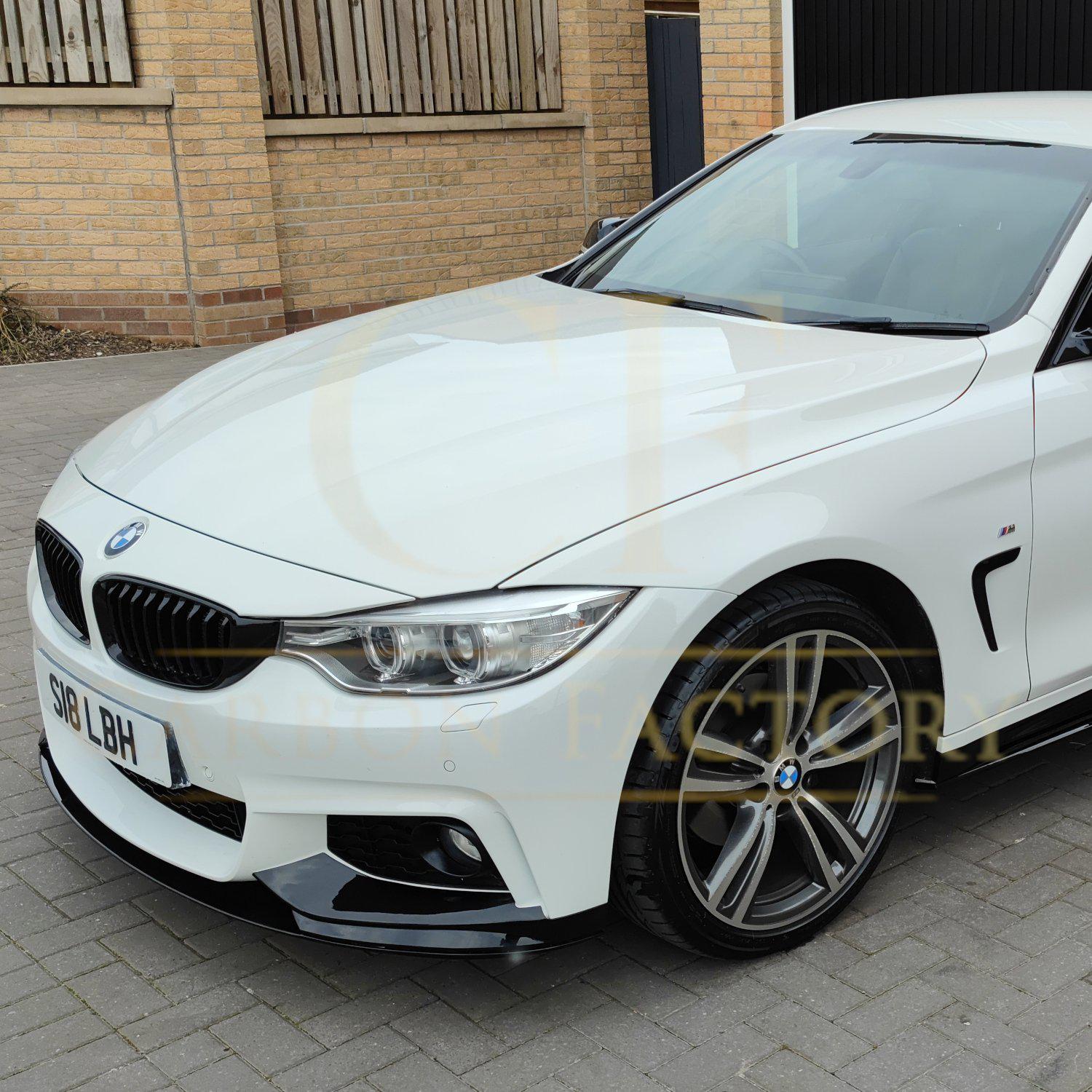 MP Style Gloss Black Front Splitter for BMW F32 F33 F36 4 Series 14-20-Carbon Factory