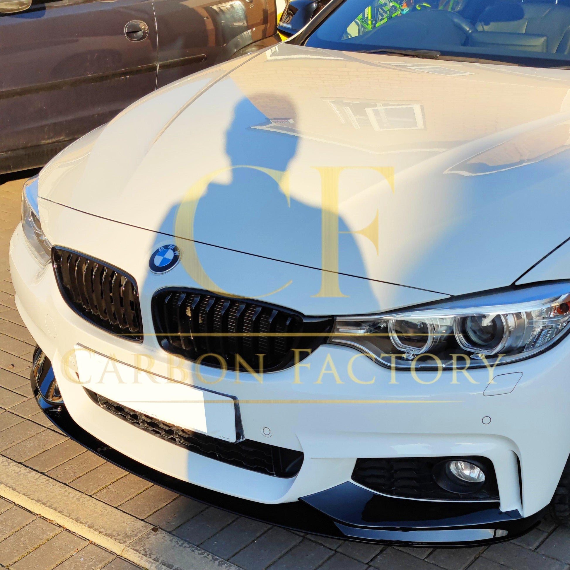 MP Style Gloss Black Front Splitter for BMW F32 F33 F36 4 Series 14-20-Carbon Factory