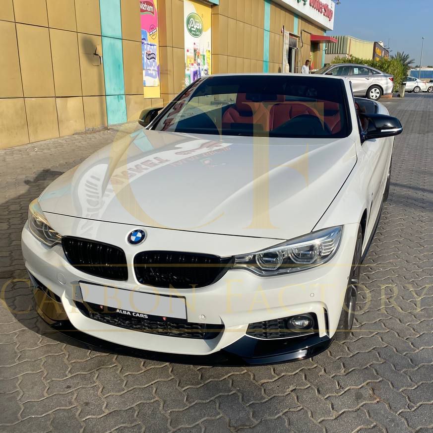 MP Style Gloss Black Front Splitter for BMW F32 F33 F36 4 Series 14-20-Carbon Factory
