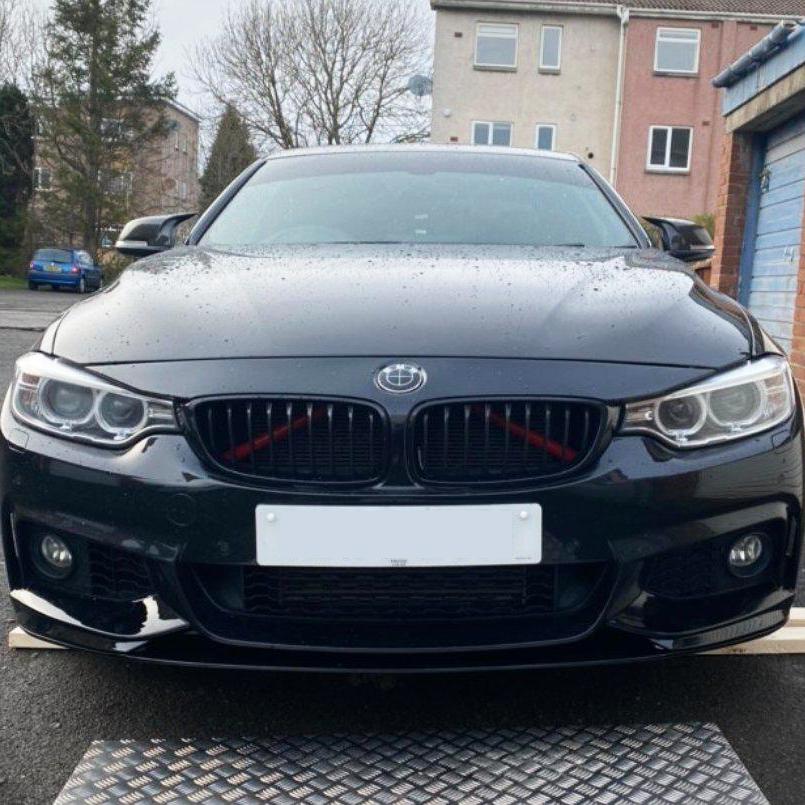 MP Style Gloss Black Front Splitter for BMW F32 F33 F36 4 Series 14-20-Carbon Factory