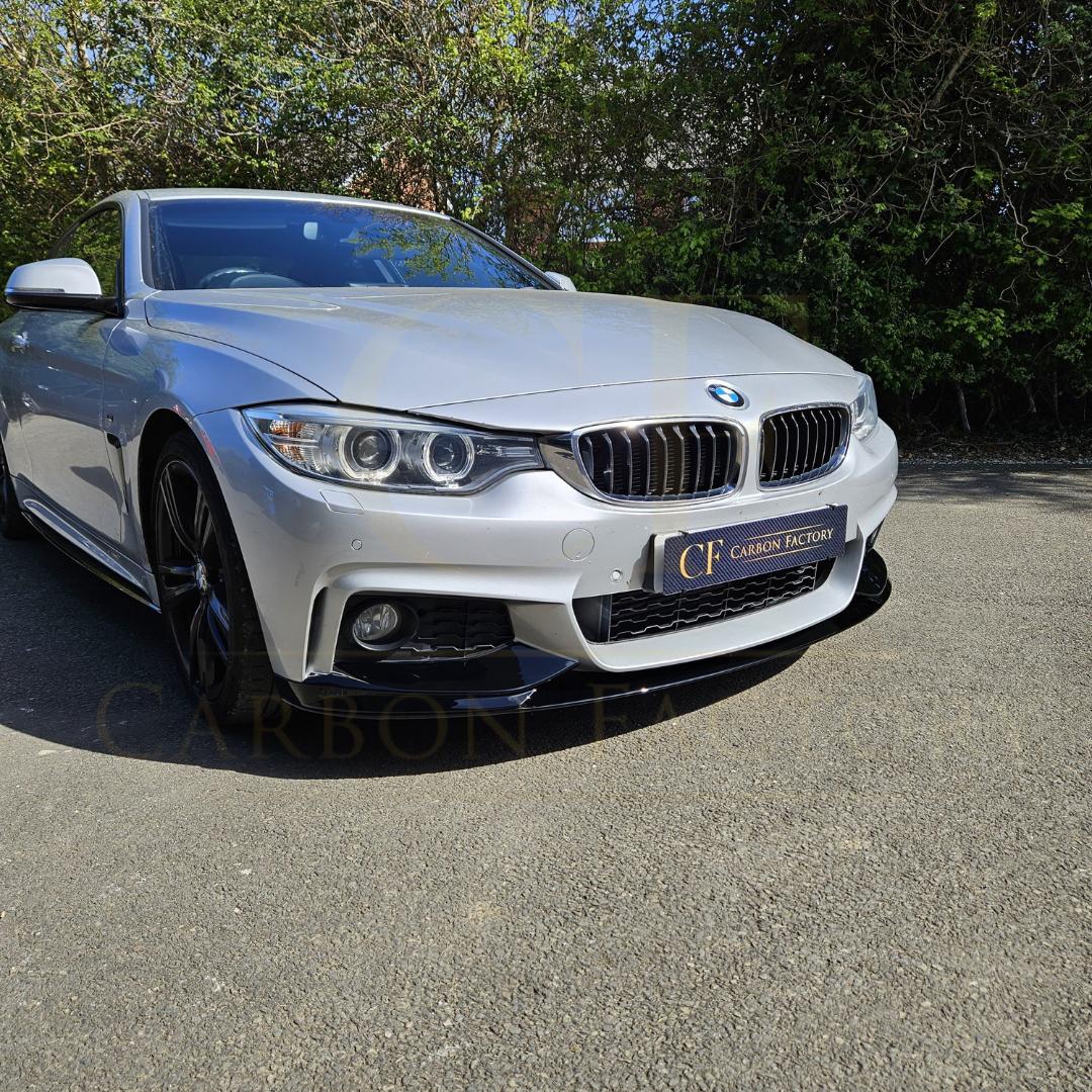 MP Style Gloss Black Front Splitter for BMW F32 F33 F36 4 Series 14-20-Carbon Factory