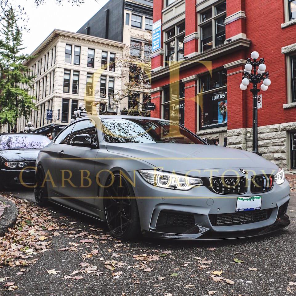 MP Style Gloss Black Front Splitter for BMW F32 F33 F36 4 Series 14-20-Carbon Factory