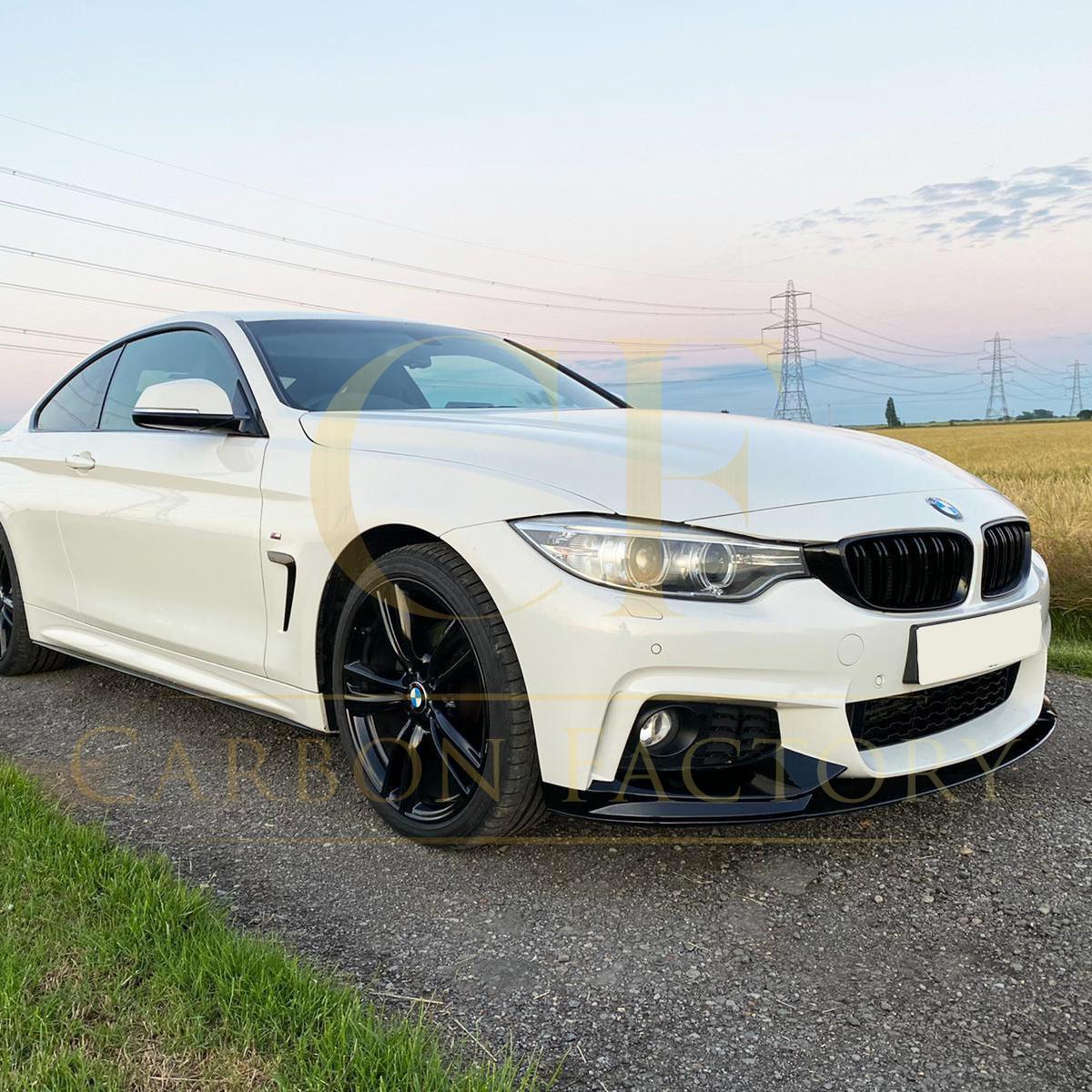 MP Style Gloss Black Front Splitter for BMW F32 F33 F36 4 Series 14-20-Carbon Factory