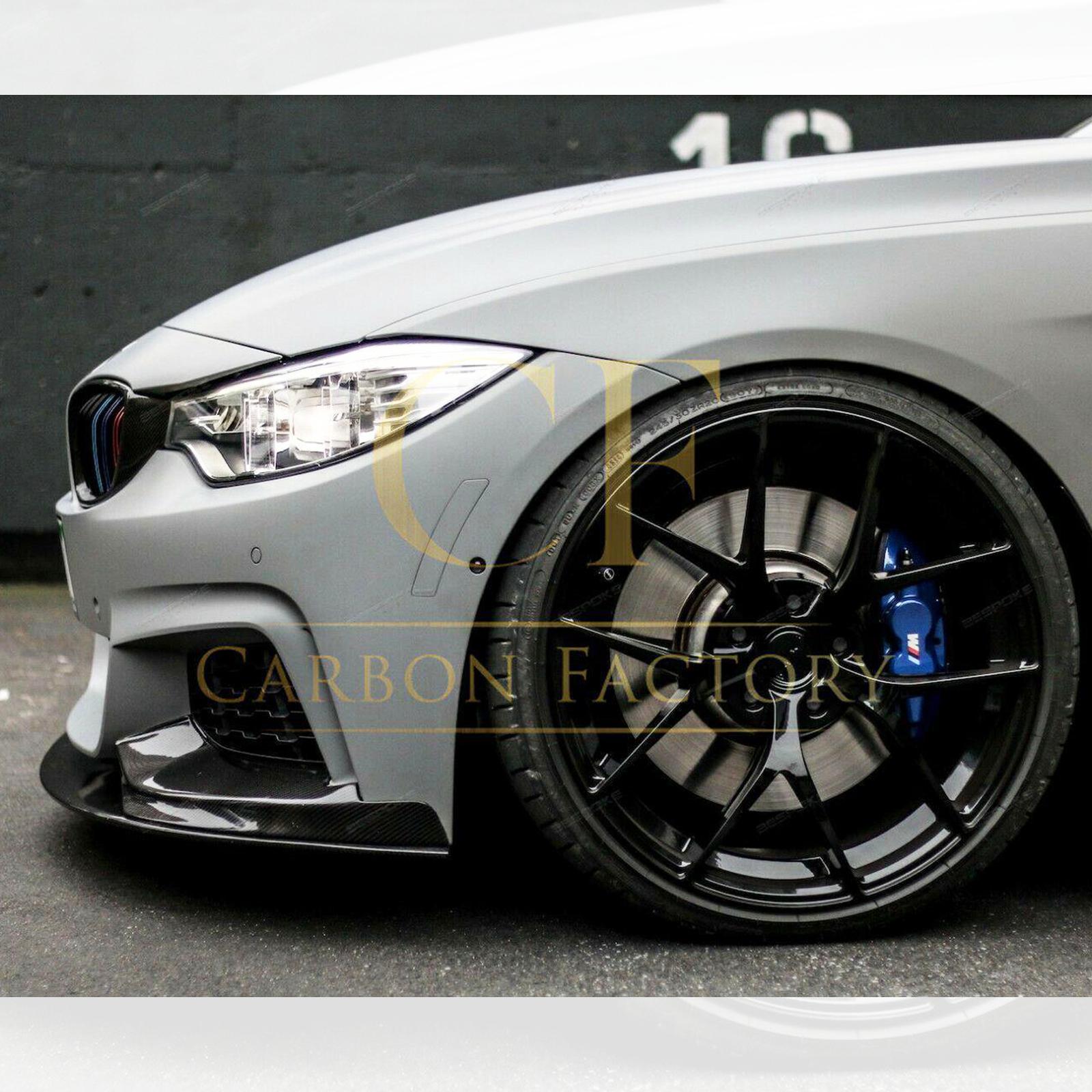 MP Style Gloss Black Front Splitter for BMW F32 F33 F36 4 Series 14-20-Carbon Factory