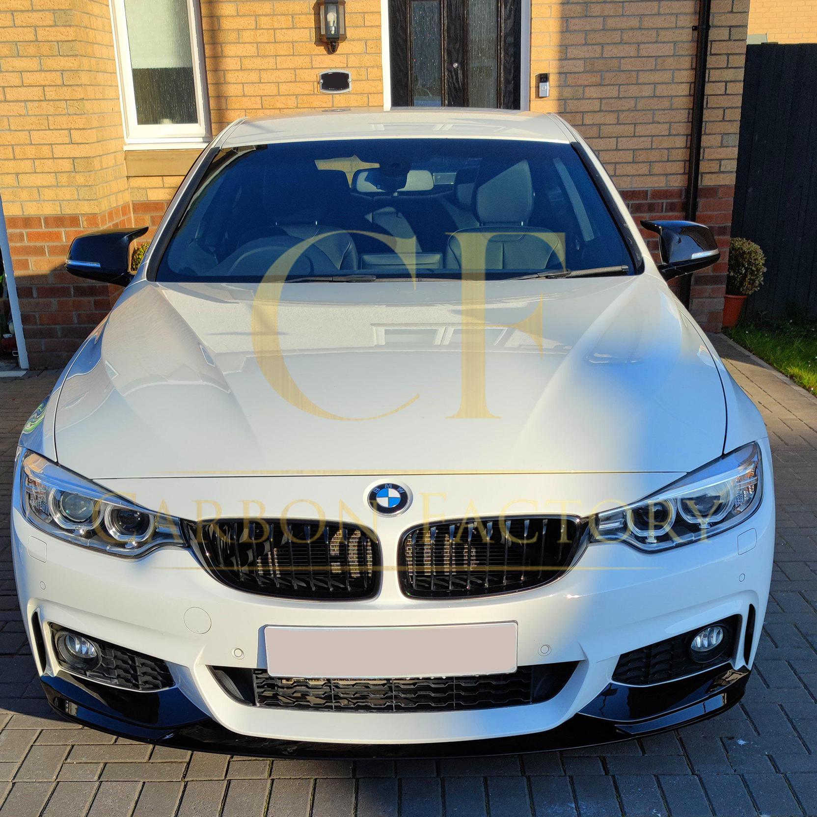 MP Style Gloss Black Front Splitter for BMW F32 F33 F36 4 Series 14-20-Carbon Factory