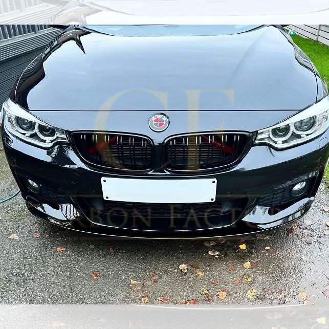 MP Style Gloss Black Front Splitter for BMW F32 F33 F36 4 Series 14-20 - Carbon Factory