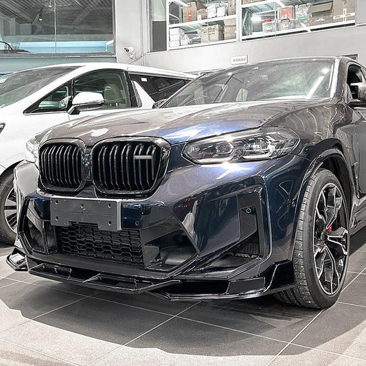 MP Style Gloss Black Front Splitter for BMW F97 X3M F98 X4M LCI 22-24-Carbon Factory