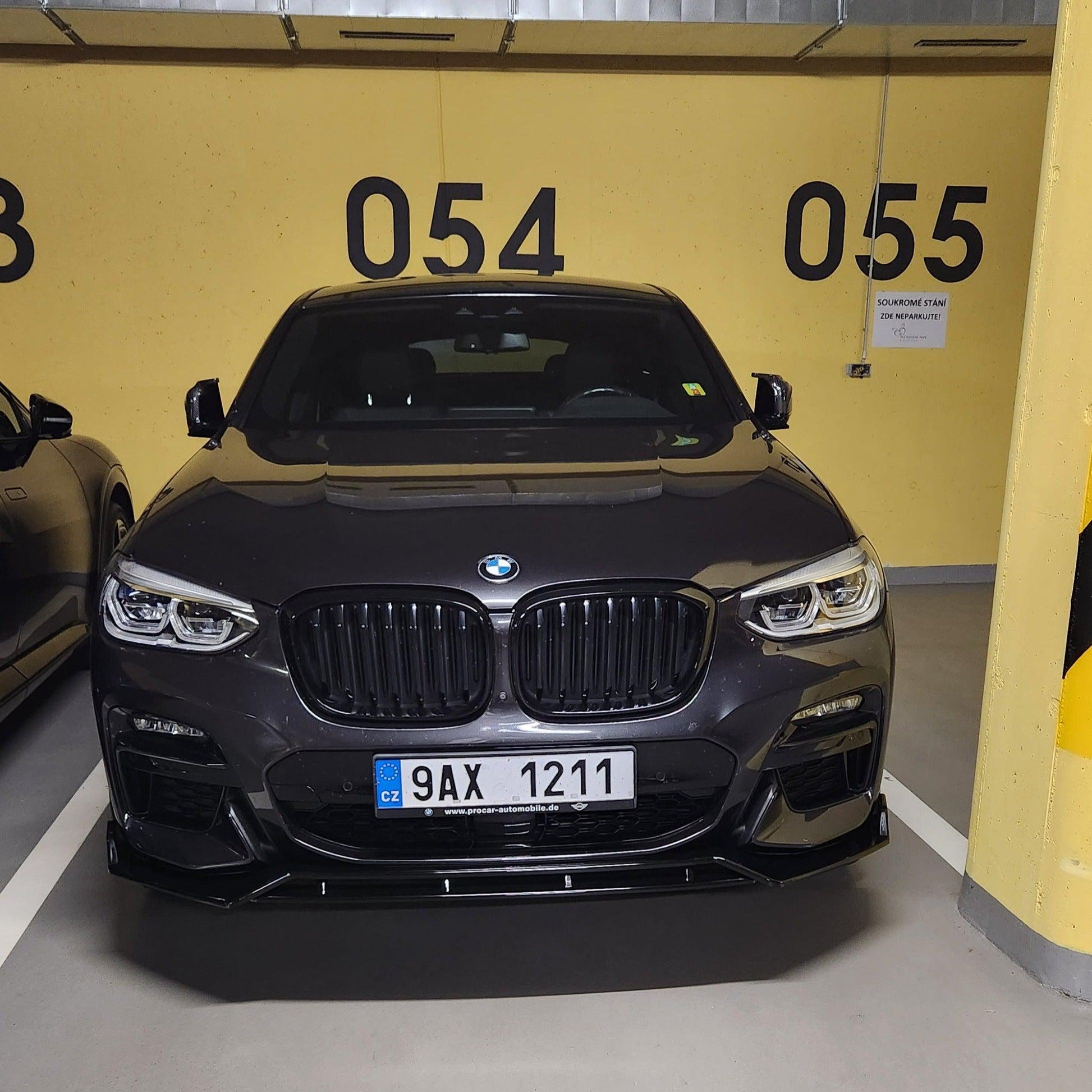 MP Style Gloss Black Front Splitter for BMW G01 X3 G02 X4 Pre-LCI 18-21-Carbon Factory
