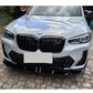 MP Style Gloss Black Front Splitter for BMW G01 X3 IX3 G02 X4 LCI 22-24-Carbon Factory