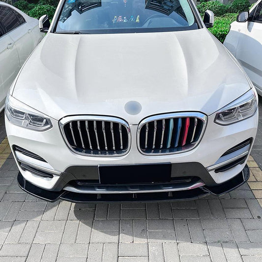MP Style Gloss Black Front Splitter for BMW G01 X3 Pre-LCI Non M Sport 18-21-Carbon Factory