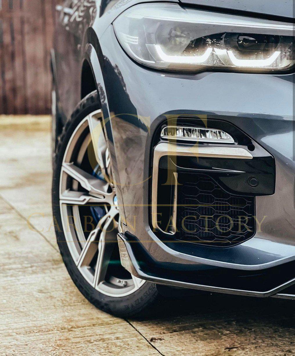 MP Style Gloss Black Front Splitter for BMW G05 X5 19-22-Carbon Factory