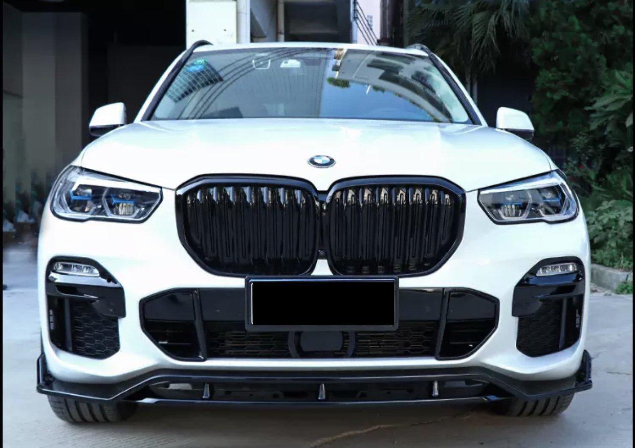 MP Style Gloss Black Front Splitter for BMW G05 X5 19-22-Carbon Factory