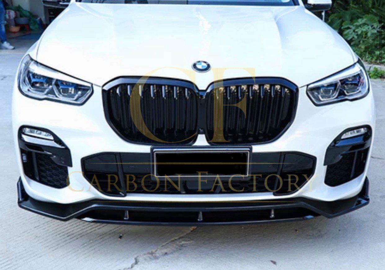 MP Style Gloss Black Front Splitter for BMW G05 X5 19-22-Carbon Factory