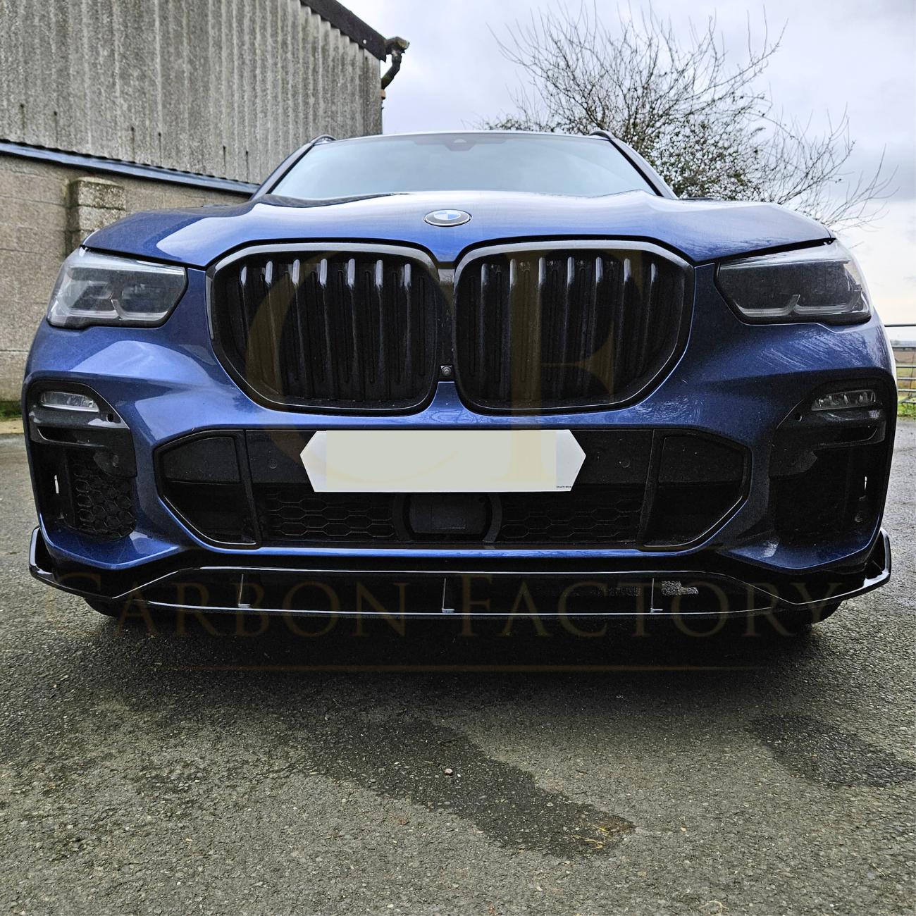 MP Style Gloss Black Front Splitter for BMW G05 X5 19-22-Carbon Factory