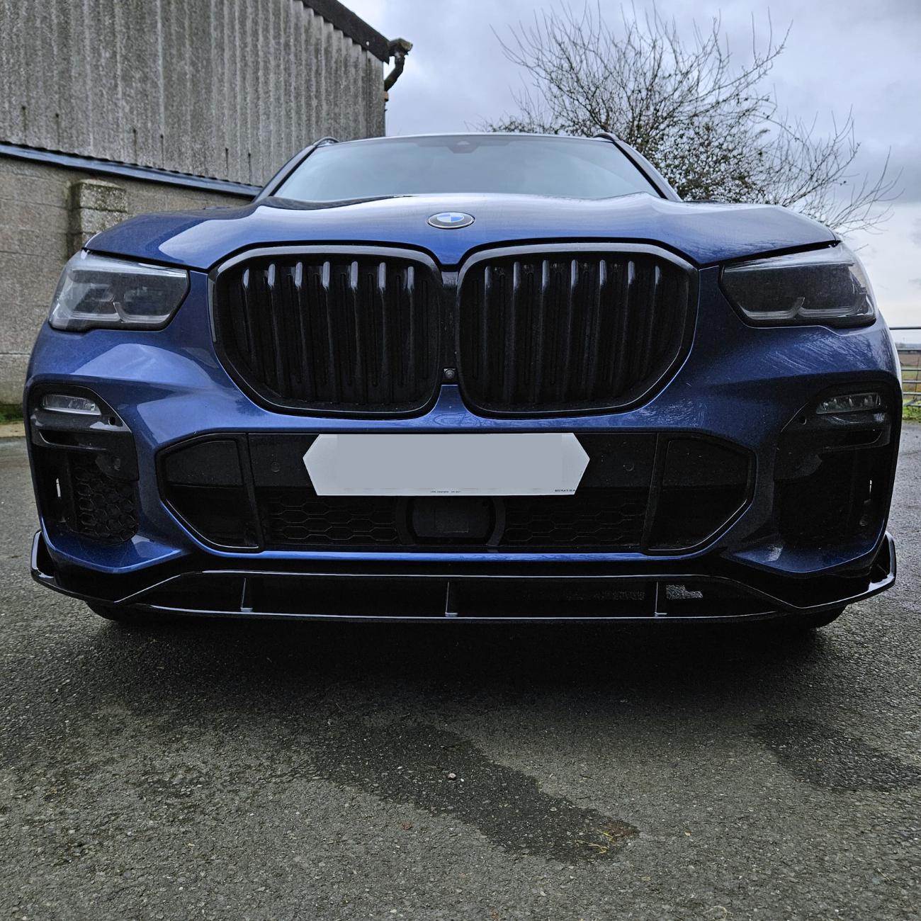 MP Style Gloss Black Front Splitter for BMW G05 X5 19-22-Carbon Factory