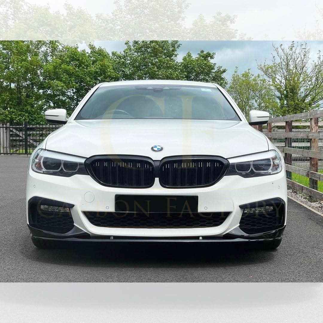 MP Style Gloss Black Front Splitter for BMW G30 G31 5 Series Pre-LCI 17-20 - Carbon Factory