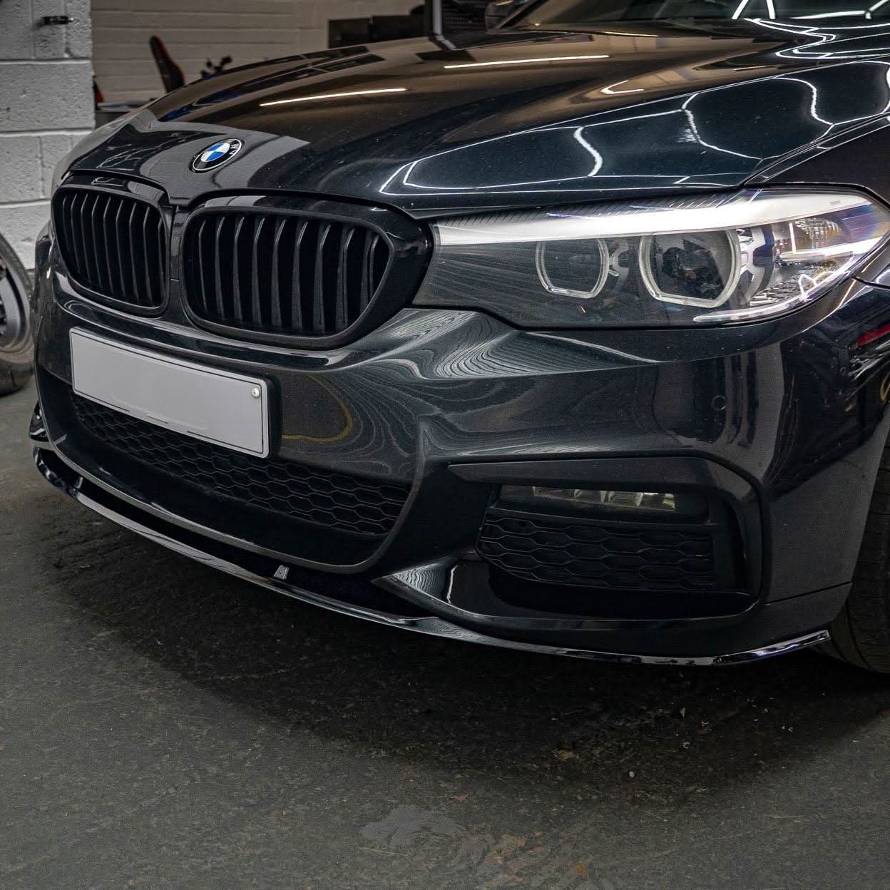 MP Style Gloss Black Front Splitter for BMW G30 G31 5 Series Pre-LCI 17-20 - Carbon Factory