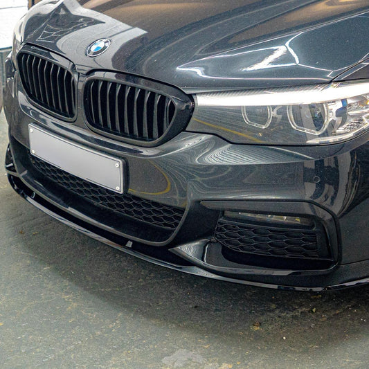 MP Style Gloss Black Front Splitter for BMW G30 G31 5 Series Pre-LCI 17-20-Carbon Factory