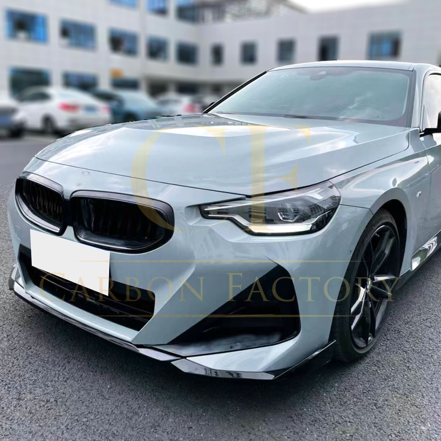 MP Style Gloss Black Front Splitter for BMW G42 2 Series Coupe 21-Present-Carbon Factory