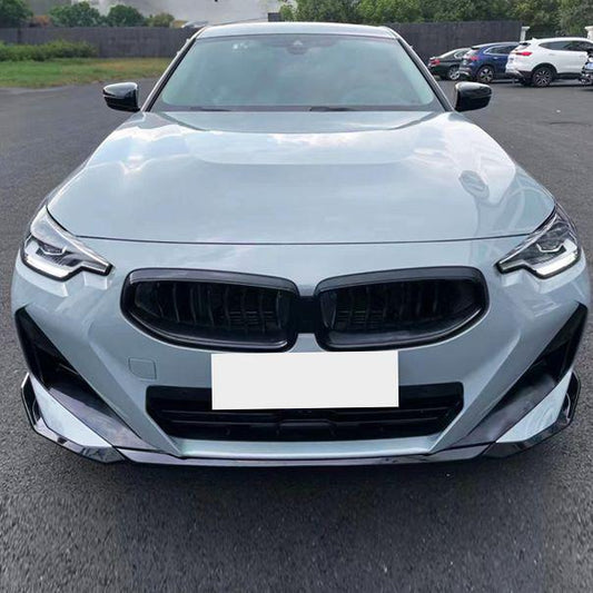 MP Style Gloss Black Front Splitter for BMW G42 2 Series Coupe 21-Present-Carbon Factory