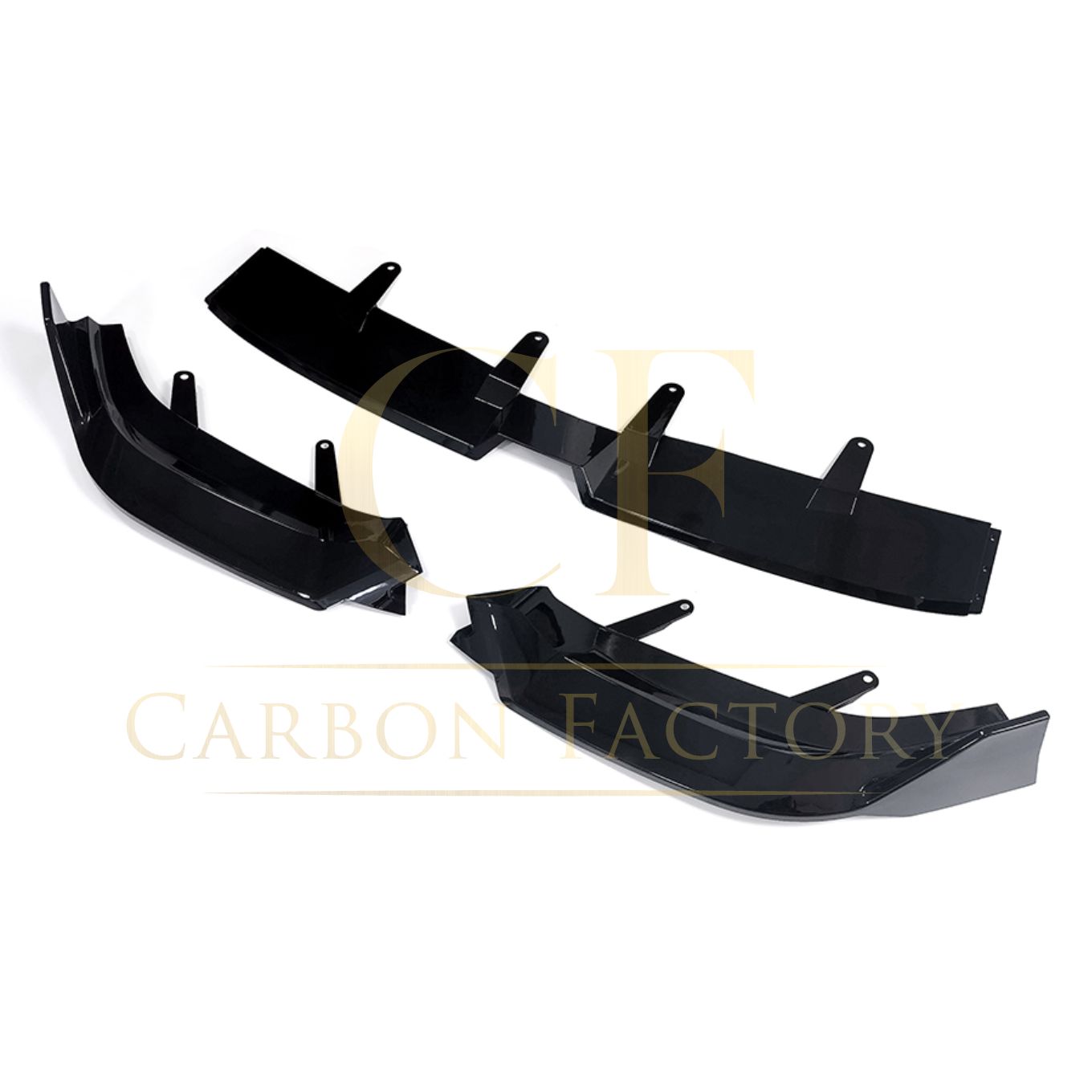 MP Style Gloss Black Front Splitter for BMW G60 5 Series 24-Present-Carbon Factory