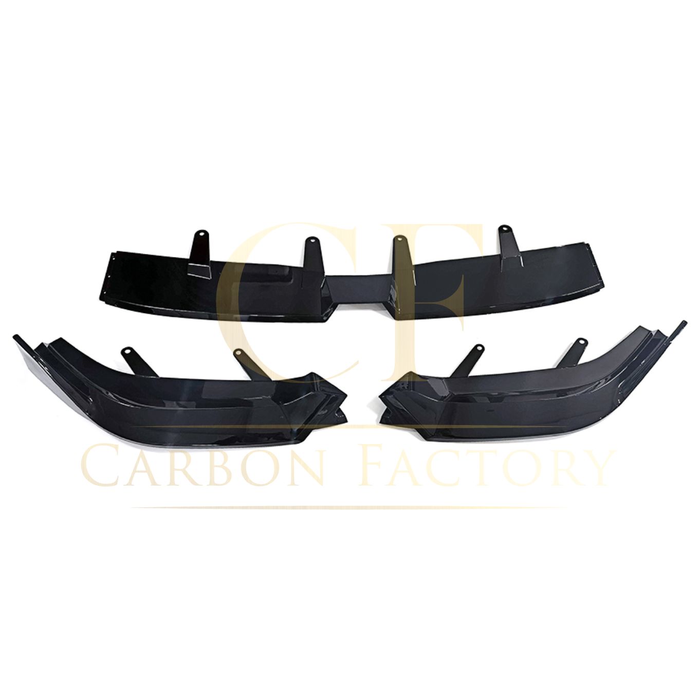 MP Style Gloss Black Front Splitter for BMW G60 5 Series 24-Present-Carbon Factory