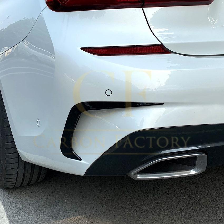 MP Style Gloss Black Rear Bumper Trims for BMW 3 Series G20 G21 Pre-LCI 19-22-Carbon Factory