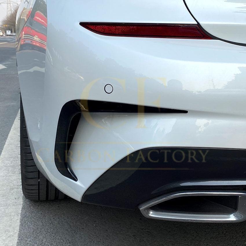 MP Style Gloss Black Rear Bumper Trims for BMW 3 Series G20 G21 Pre-LCI 19-22-Carbon Factory