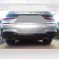 MP Style Gloss Black Rear Diffuser Dual Exhaust for BMW 3 Series G20 G21 19-22-Carbon Factory