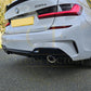 MP Style Gloss Black Rear Diffuser Dual Exhaust for BMW 3 Series G20 G21 Pre-LCI 19-22 - Carbon Factory