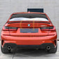 MP Style Gloss Black Rear Diffuser Dual Exhaust for BMW 3 Series G20 G21 Pre-LCI 19-22 - Carbon Factory