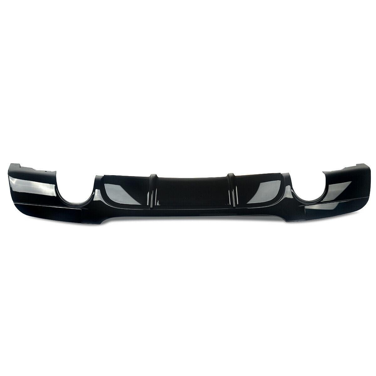 MP Style Gloss Black Rear Diffuser Dual Exhaust for BMW E90 E91 3 Series 05-13-Carbon Factory