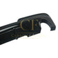 MP Style Gloss Black Rear Diffuser Dual Exhaust for BMW F10 5 Series 10-17-Carbon Factory