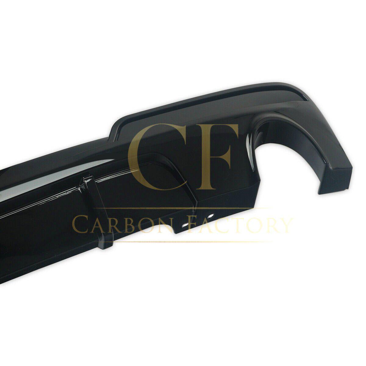 MP Style Gloss Black Rear Diffuser Dual Exhaust for BMW F10 5 Series 10-17-Carbon Factory