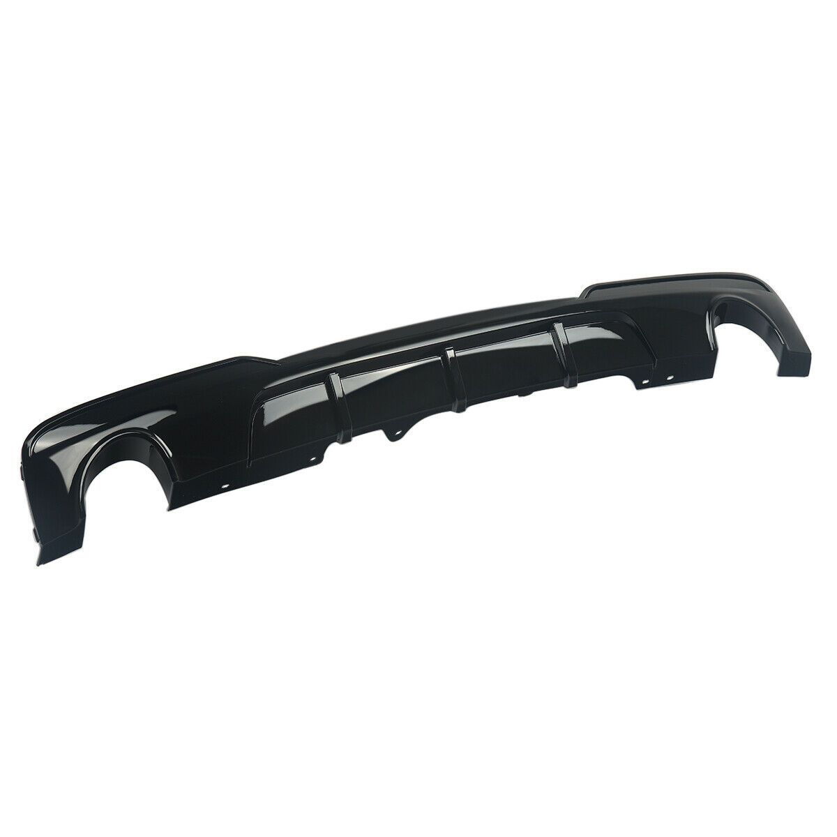 MP Style Gloss Black Rear Diffuser Dual Exhaust for BMW F10 5 Series 10-17-Carbon Factory