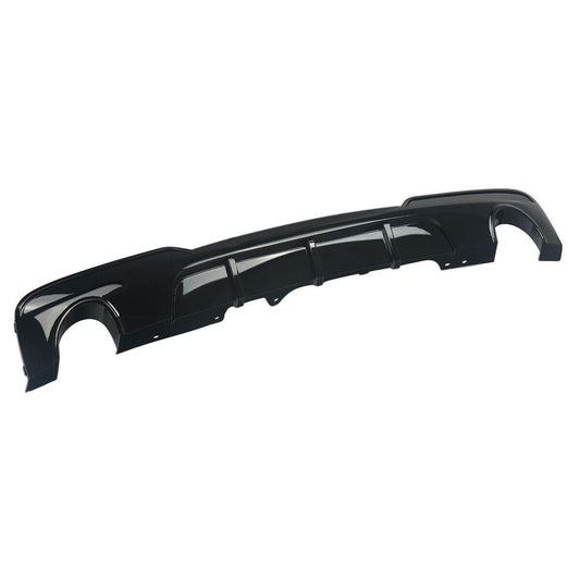 MP Style Gloss Black Rear Diffuser Dual Exhaust for BMW F10 5 Series 10-17-Carbon Factory