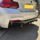 MP Style Gloss Black Rear Diffuser Dual Exhaust for BMW F22 2 Series M Sport 14-Present-Carbon Factory