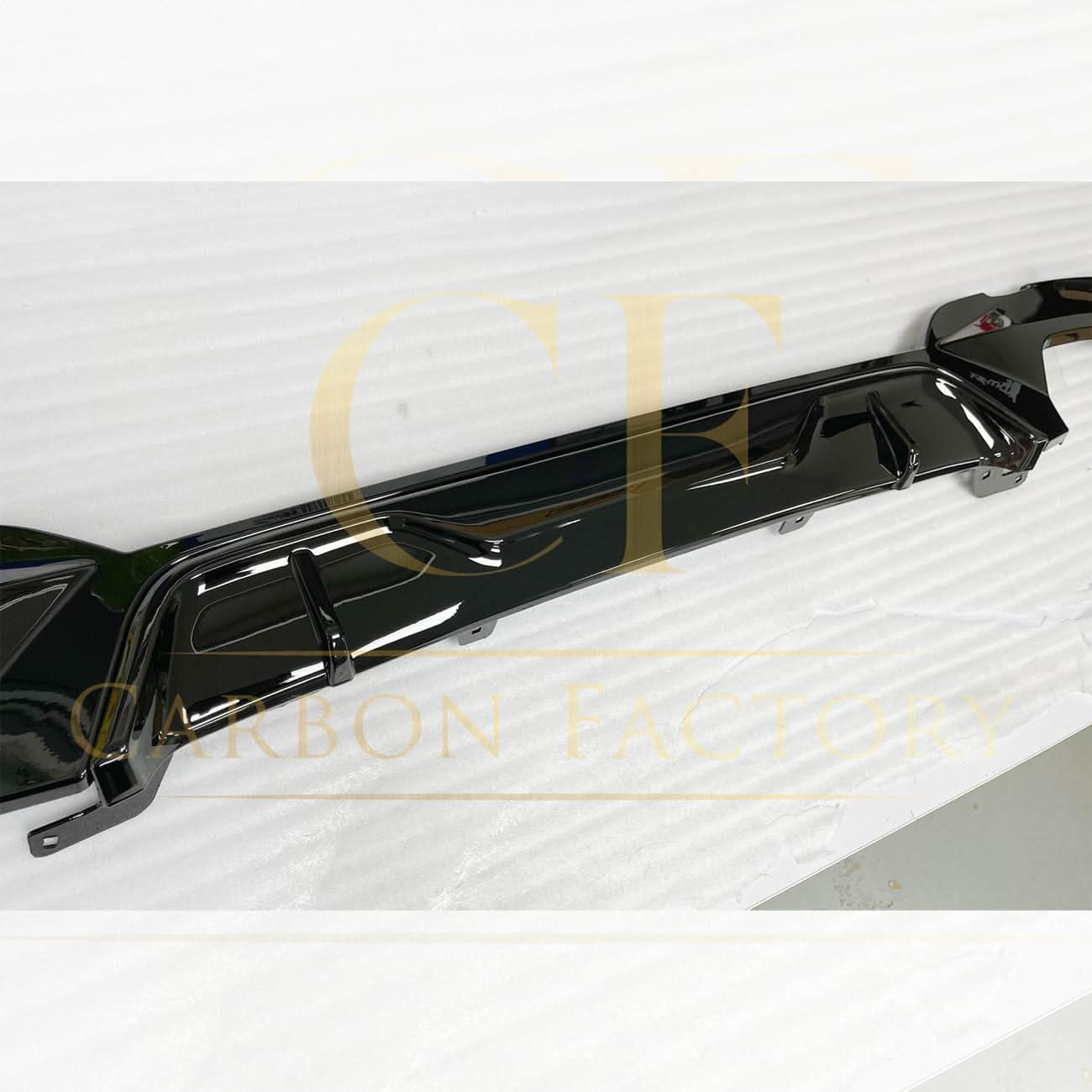 MP Style Gloss Black Rear Diffuser Quad Exhaust for BMW 3 Series G20 G21 Pre-LCI 19-22 - Carbon Factory