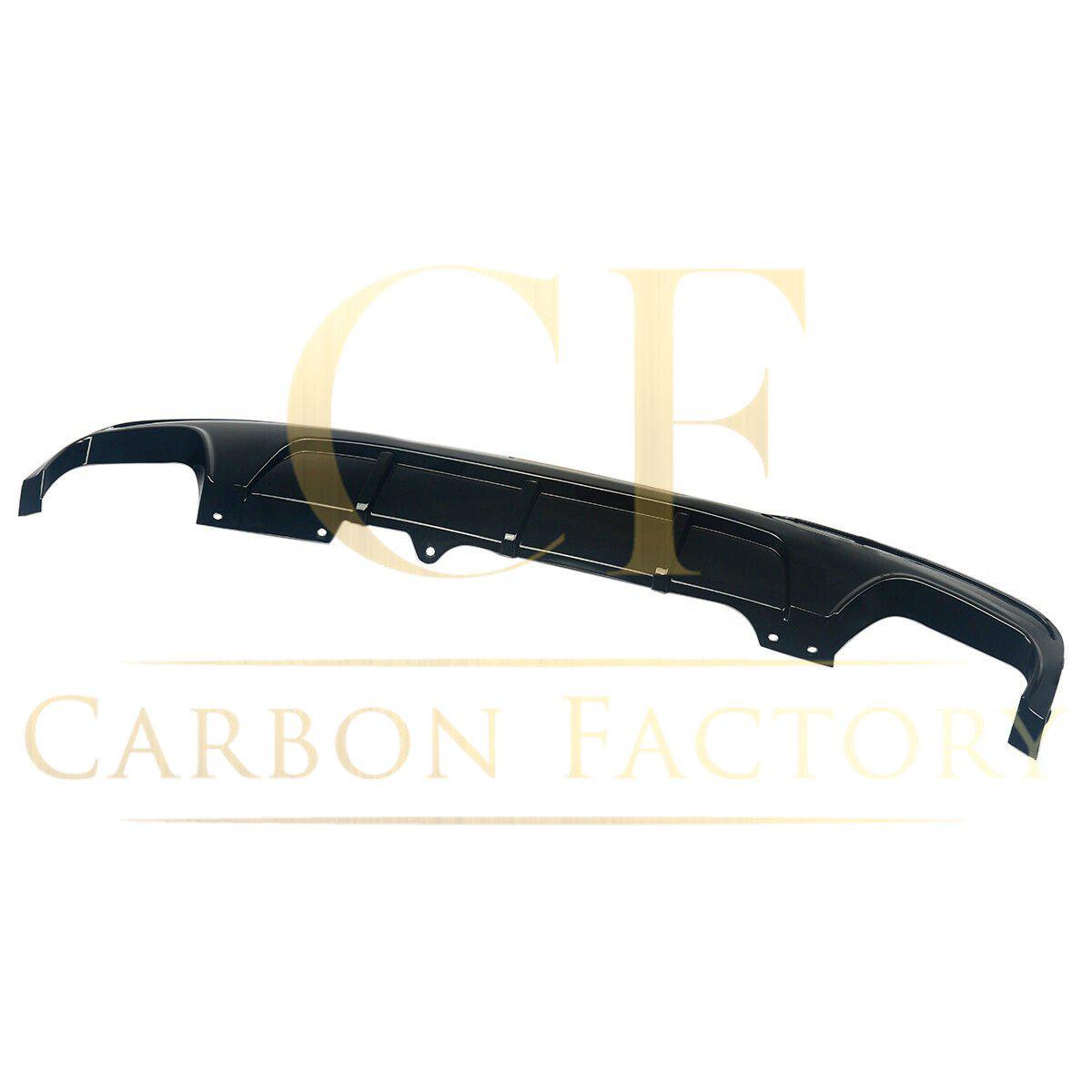 MP Style Gloss Black Rear Diffuser Quad Exhaust for BMW F10 5 Series 10-17-Carbon Factory