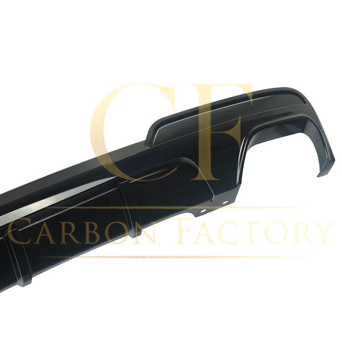 MP Style Gloss Black Rear Diffuser Quad Exhaust for BMW F10 5 Series 10-17-Carbon Factory