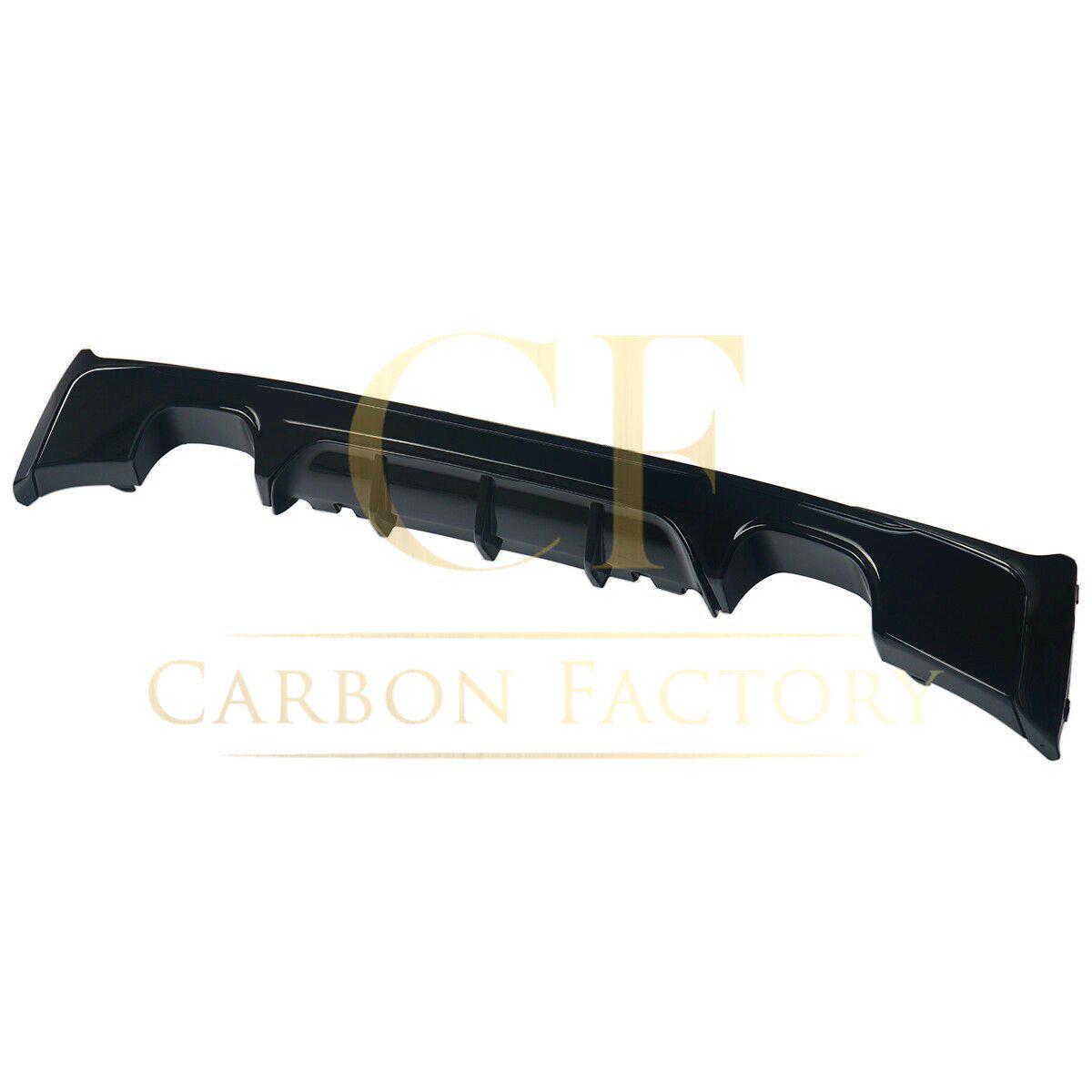 MP Style Gloss Black Rear Diffuser Quad Exhaust for BMW F22 2 Series M Sport 14-Present-Carbon Factory