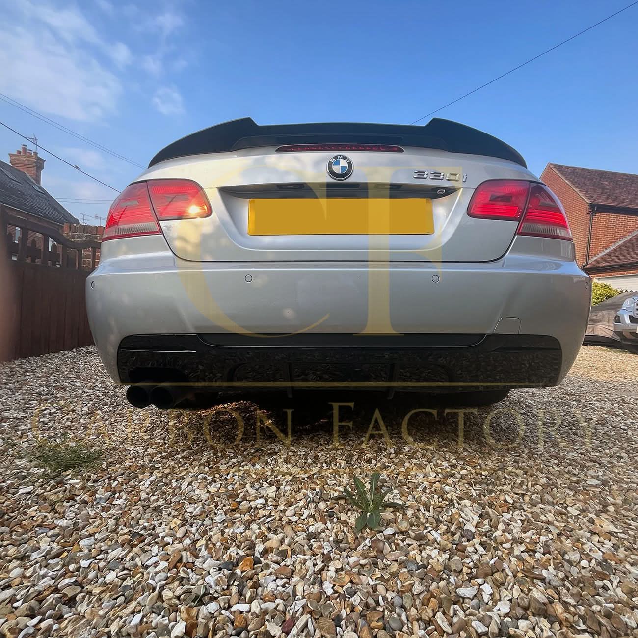 MP Style Gloss Black Rear Diffuser Twin Exhaust for BMW E92 E93 3 Series 05-13 - Carbon Factory
