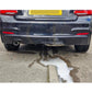 MP Style Gloss Black Rear Diffuser Twin Exhaust for BMW F22 2 Series M Sport 14-Present-Carbon Factory