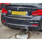 MP Style Gloss Black Rear Diffuser Twin Exhaust for BMW F22 2 Series M Sport 14-Present-Carbon Factory