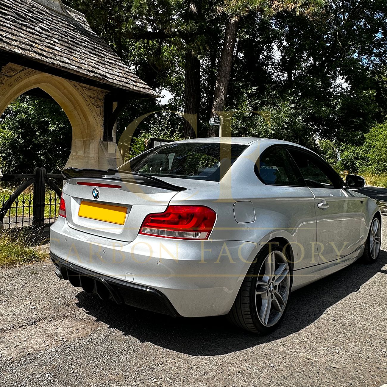 MP Style Gloss Black Rear Diffuser for BMW 1 Series E82 E88 2007-2013-Carbon Factory