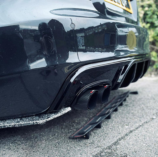 MP Style Gloss Black Rear Diffuser for BMW 1 Series E82 E88 2007-2013-Carbon Factory