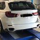 MP Style Gloss Black Rear Diffuser for BMW F15 14-18-Carbon Factory
