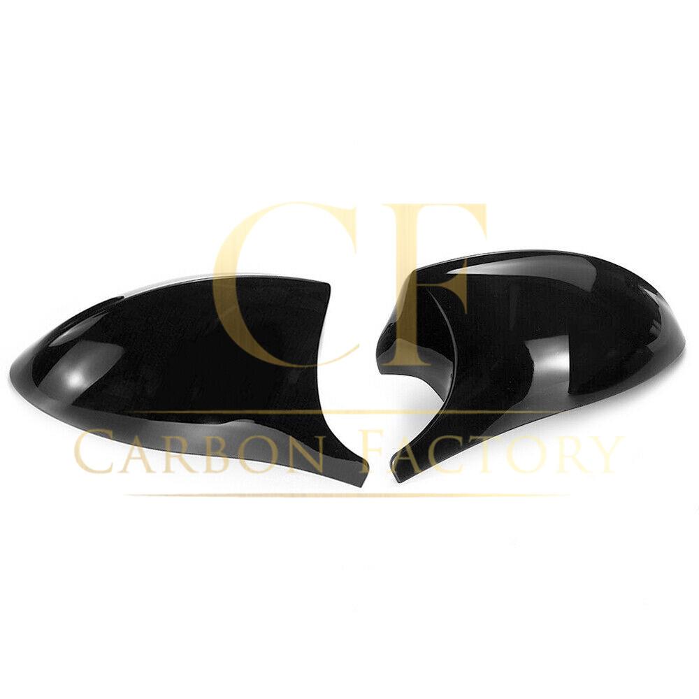 MP Style Gloss Black Replacement Mirror Covers for BMW E81 E82 E87 E88 1 Series E90 E92 E93 3 Series-Carbon Factory