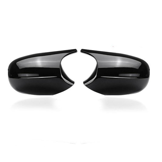 MP Style Gloss Black Replacement Mirror Covers for BMW E81 E82 E87 E88 1 Series E90 E92 E93 3 Series - Carbon Factory